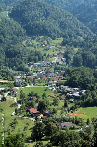 Fotografie View from Upper Celje Castle, Slovenia