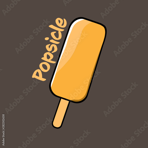 Lecker Eis-Creme Comic Illustration