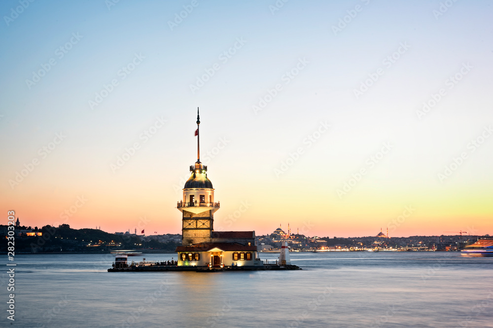 Maiden's Tower in Istanbul Bosphorus, Turkey