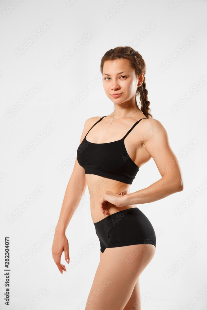 Obraz premium athletic girl with a slim body