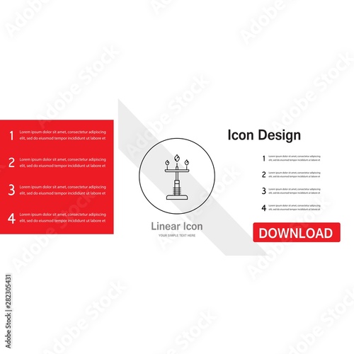 lamp icon creative design templat