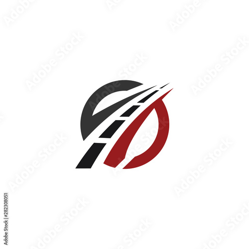 path asphalt road street highway vector logo