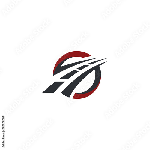 path asphalt road street highway vector logo