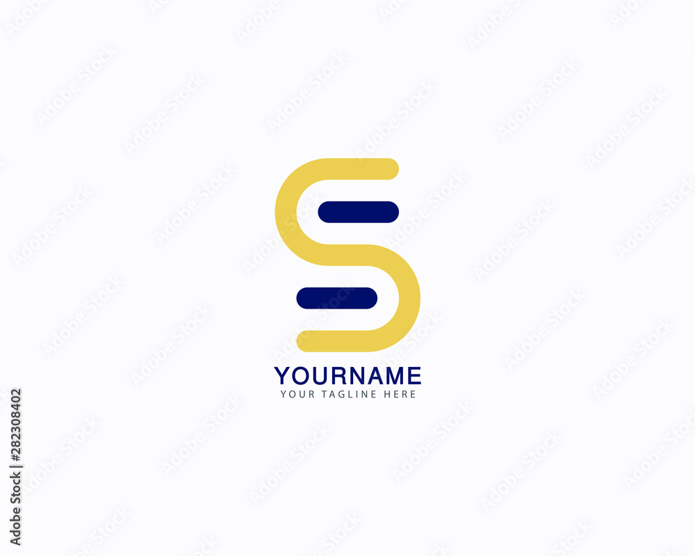 Abstract initial letter S logo design concept Abstract initial letter S logo design concept