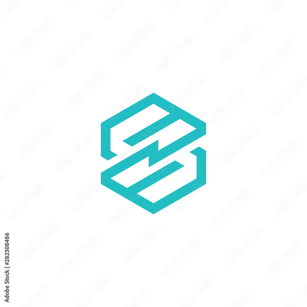 lines that make up the letter S logo template lines that make up the letter S logo template
