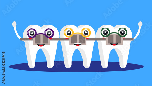 Dentist stomatology icons 
