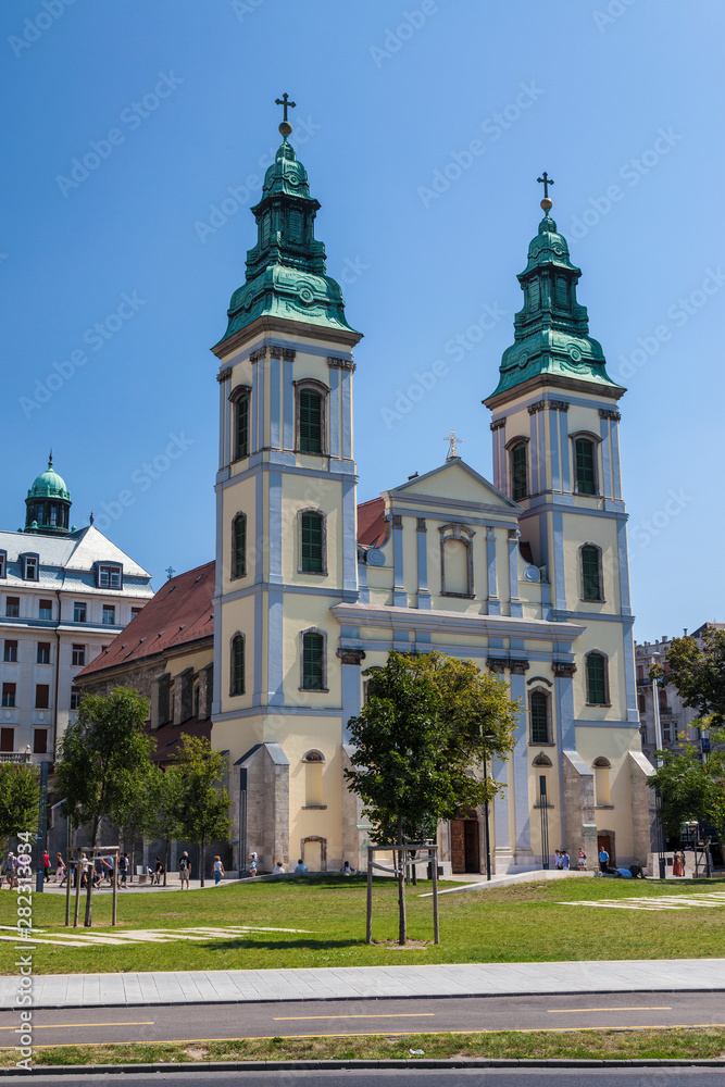 Inner-City Parish Church in Budapest, Hungary