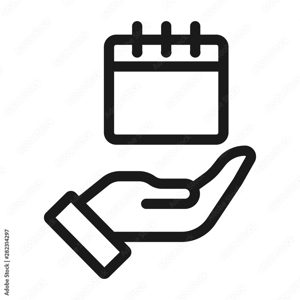 insurance period - minimal line web icon. simple vector illustration. concept for infographic, website or app. insurance period - minimal line web icon. simple vector illustration. concept for infographic, website or app.