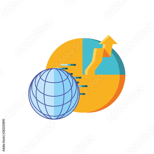 statistical graphics circular with sphere browser technology
