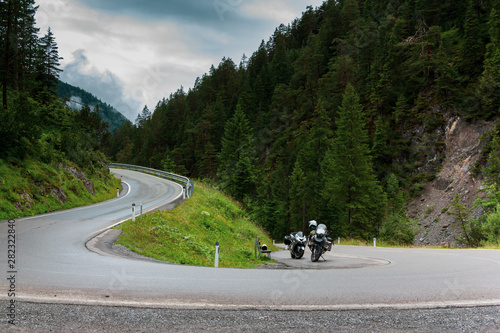 Motorradtour in den Alpen