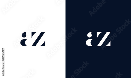 Abstract letter Az logo. This logo icon incorporate with abstract shape in the creative way. It look like letter Az.