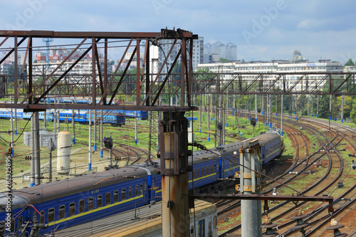 Железная дорога, отстойник поездов. © Сергей Луговский