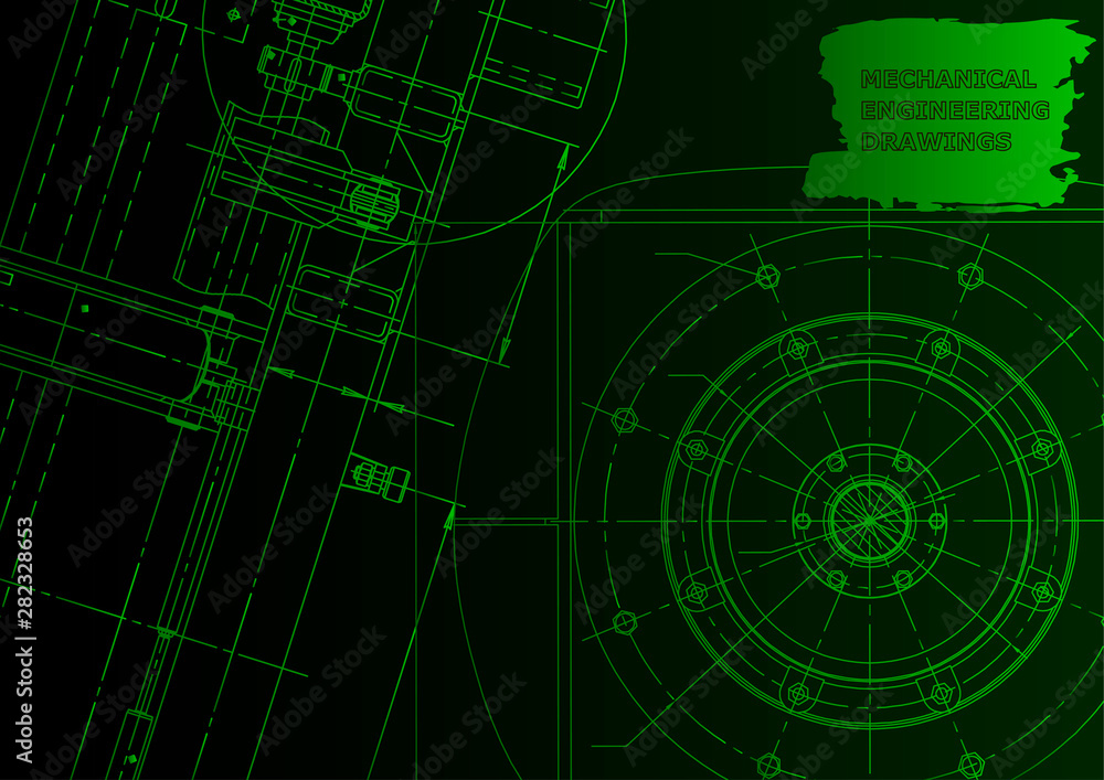 Vector engineering illustration Vector engineering illustration