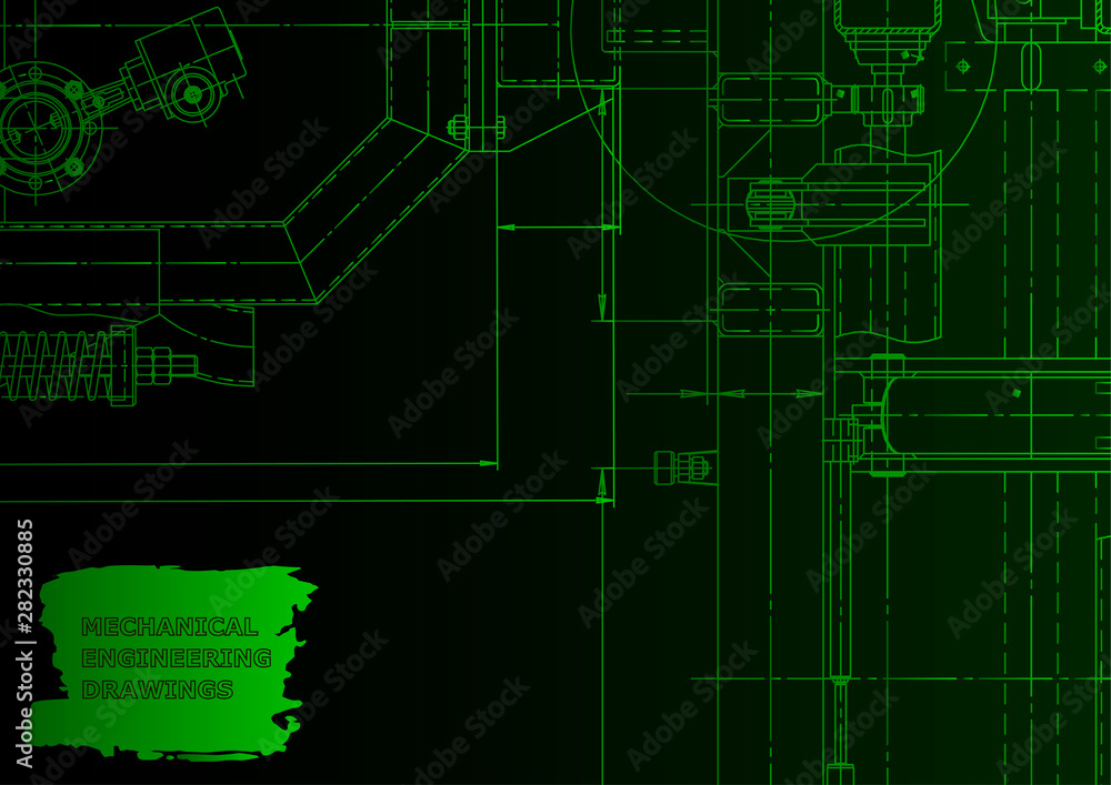 Vector engineering illustration Vector engineering illustration