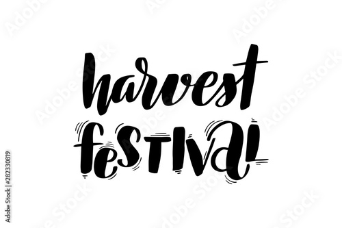 lettering harvest festival