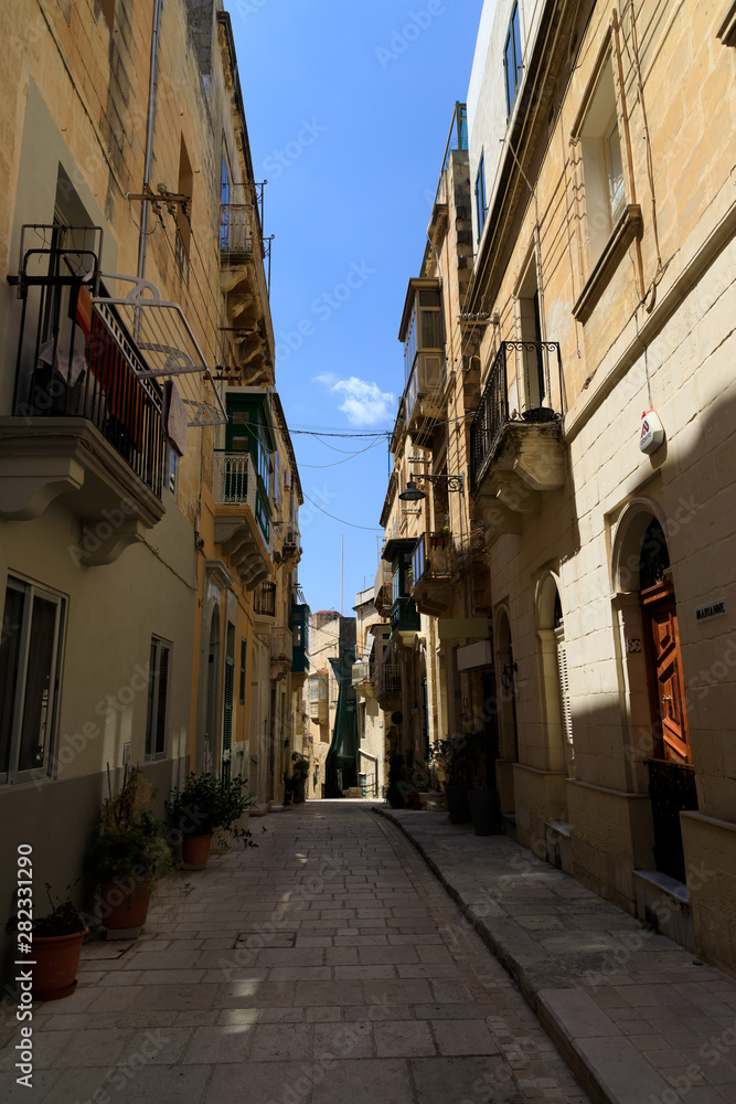 Birgu Centre, Valleta, Malta.