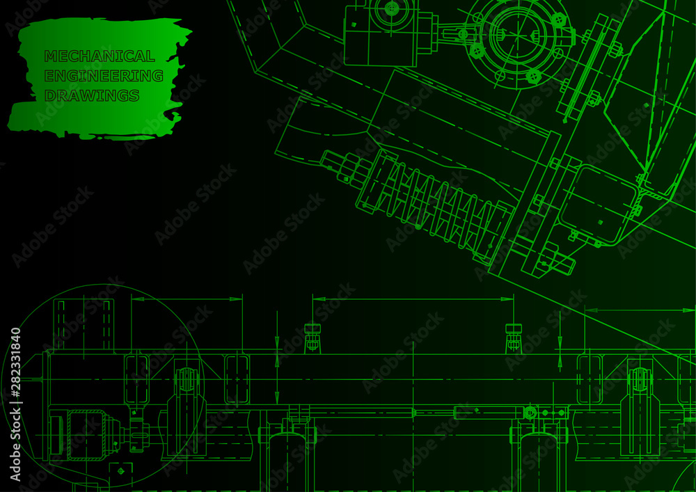 Obraz premium Vector engineering illustration