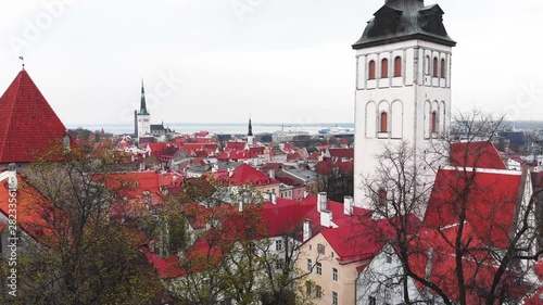 Walls of Tallinn are medieval defensive walls constructed around city of Tallinn in Estonia. Tallinn City Wall. Virgin's Tower Neitsitorn , Tallinn. Maiden's Tower. photo