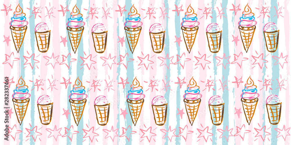 Seamless original pattern. Cage, squares, plaid, polo. Vector abstract hand drawing with stripes of acrylic paints Seamless original pattern. Cage, squares, plaid, polo. Vector abstract hand drawing with stripes of acrylic paints