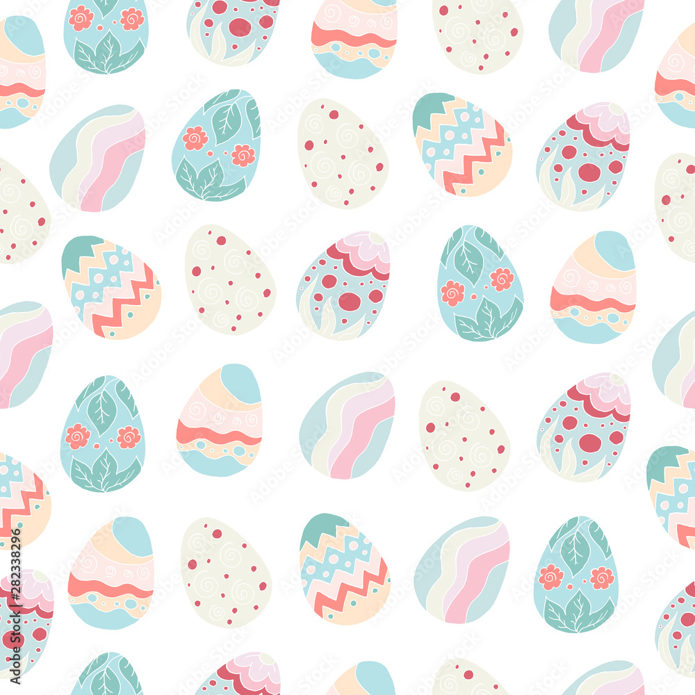 Seamless pattern, background. Easter illustration. Happy Easter