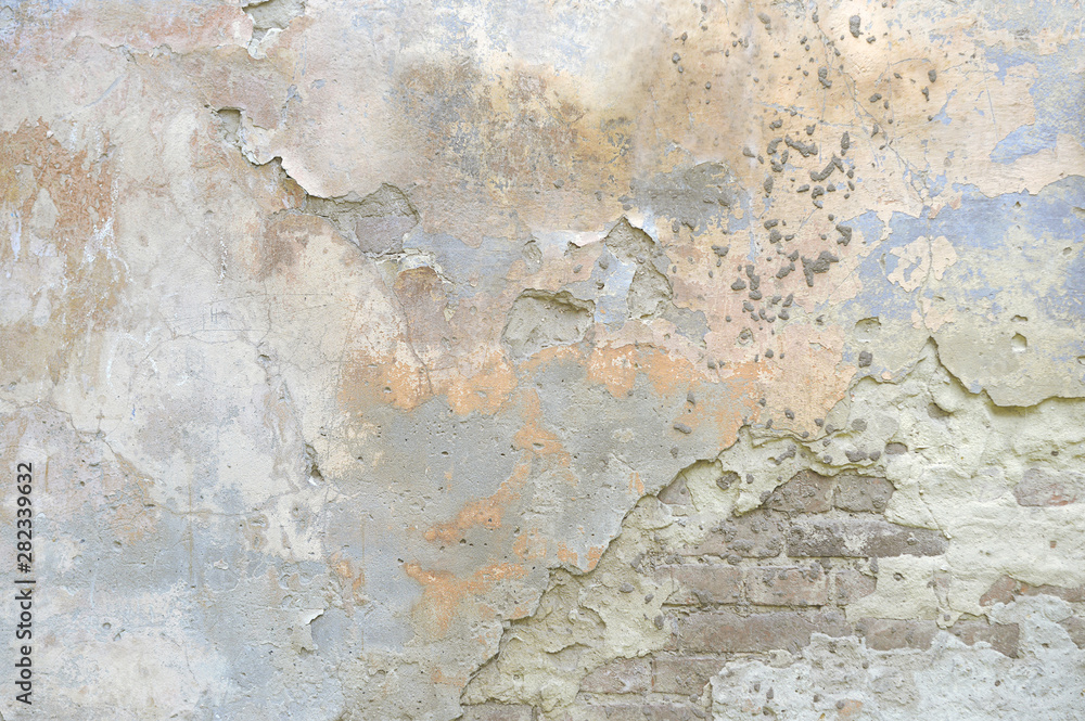 Painted stone wall background