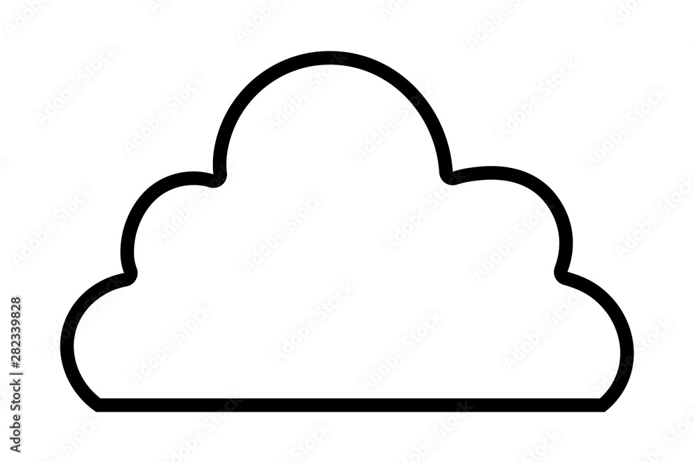 Isolated cloud design vector illustration Isolated cloud design vector illustration
