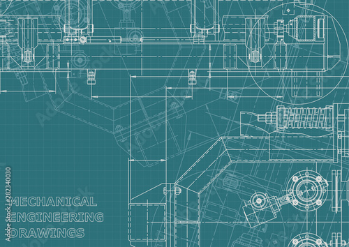 Blueprint. Vector engineering illustration