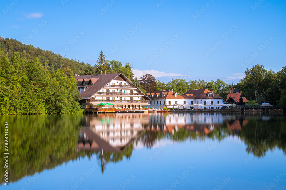 Fototapeta premium Lake Preddvor, Hrib, Slovenia