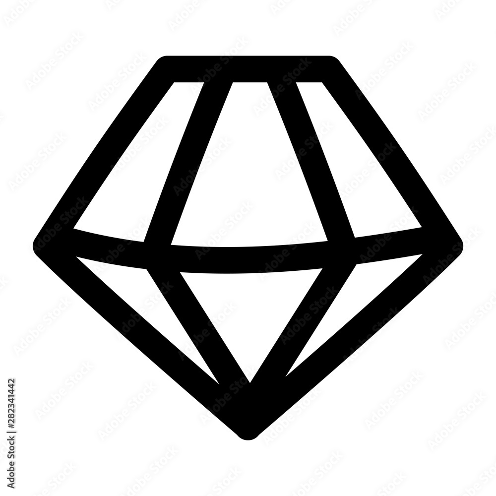 Isolated diamond gem icon design Isolated diamond gem icon design