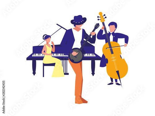 people musicians concert event design