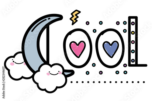 Isolated cool word vector design