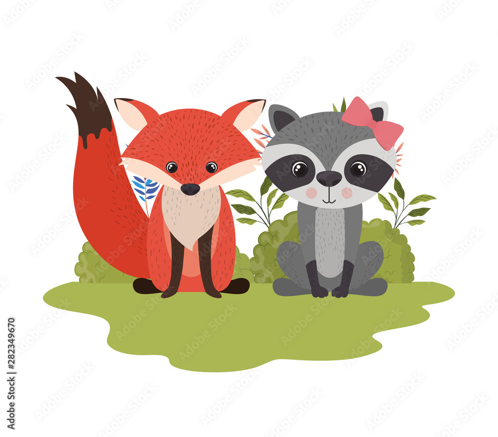 Fototapeta premium card of celebration with animals