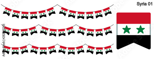 Wallpaper Mural シリアの国旗のガーラーンド　ベクターデータ（bunting garland） Torontodigital.ca