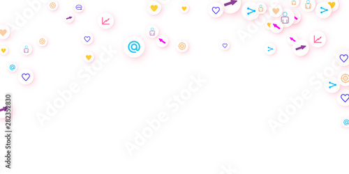 Social media marketing, Communication concept.