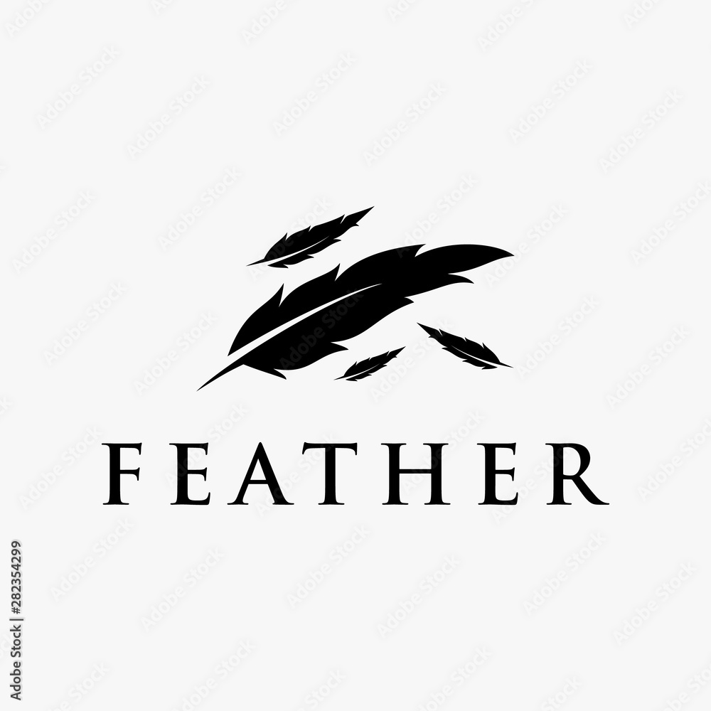 Feathers fall out logo design inspiration Feathers fall out logo design inspiration