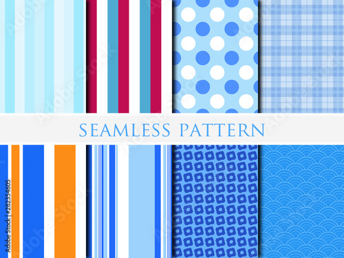 爽やかなパターンのセット