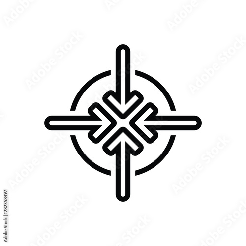 Black line icon for narrow 