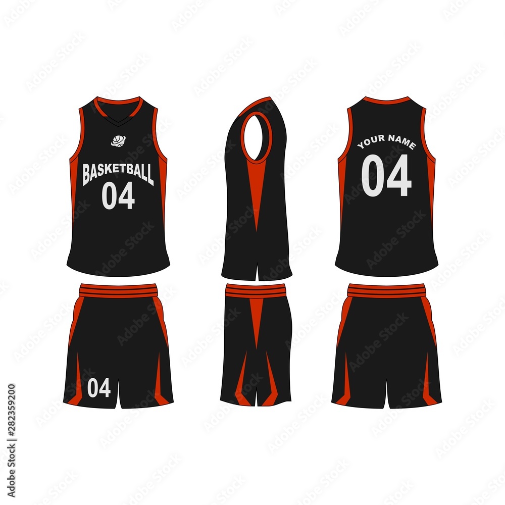 Basketball jersey set template collection. Stock Vector | Adobe Stock