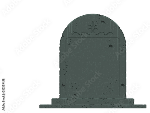 Canvas-taulu An isolated gravestone on transparent background