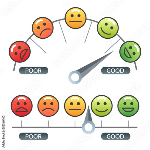 Smile color indicator