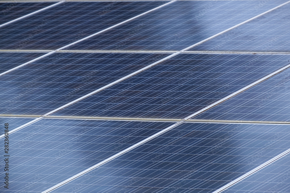 Solar Cells Panel on the Roof Top, Clean Power Technology Solar Cells Panel on the Roof Top, Clean Power Technology