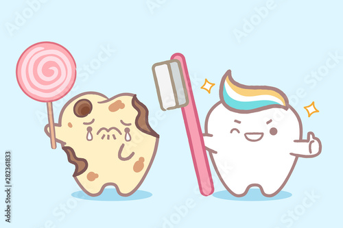 tooth with health cocnept