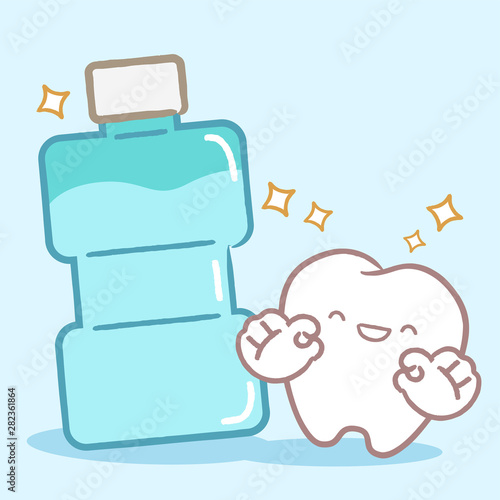 cartoon health tooth