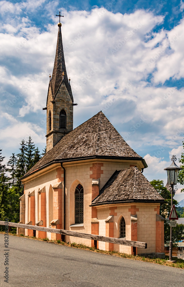Beautiful church at Aurach near Kitzbühel, Tyrol, Austria