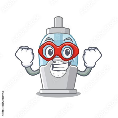Super hero humidifier in the a cartoon bedroom