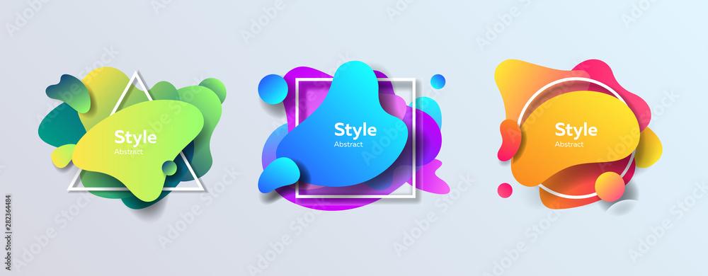 Modern colorful abstract figures Modern colorful abstract figures