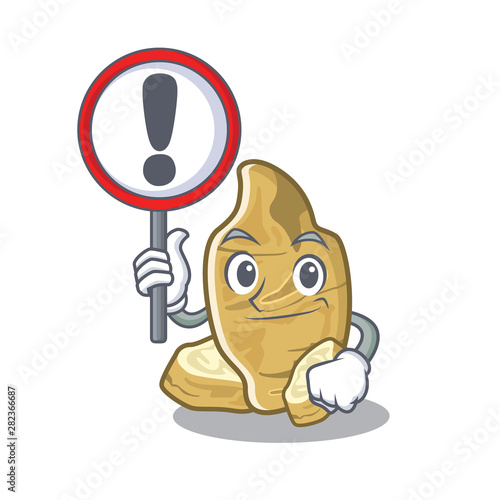 With sign jerusalem artichoke above cartoon tables wood