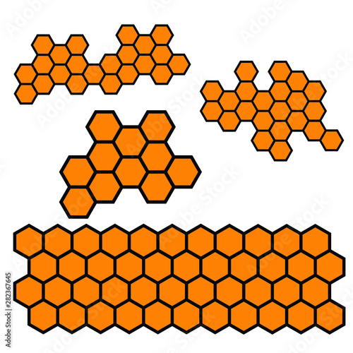 Honeycomb vector icon design on white background