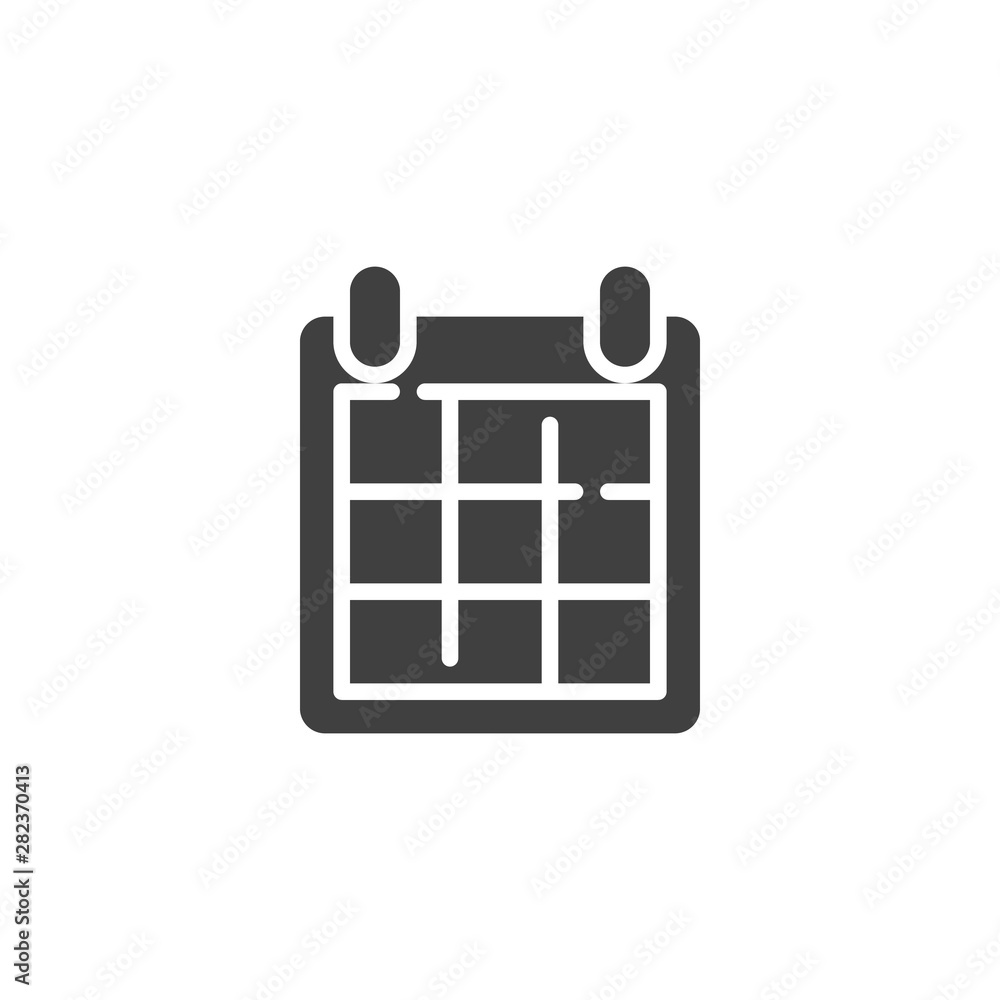 Calendar, reminder vector icon. filled flat sign for mobile concept and web design. Organizer calendar glyph icon. Symbol, logo illustration. Vector graphics Calendar, reminder vector icon. filled flat sign for mobile concept and web design. Organizer calendar glyph icon. Symbol, logo illustration. Vector graphics