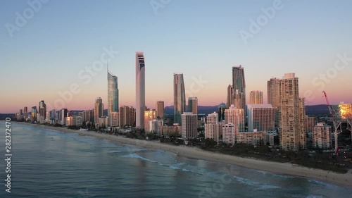 Wallpaper Mural Gold Coast aerial shot, made with drone. Torontodigital.ca